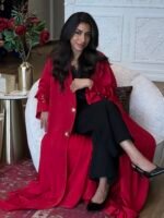Hot red blazer