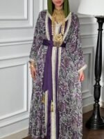 ⁦Morocon purple dress⁩ - الصورة ⁦2⁩