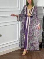 ⁦Morocon purple dress⁩ - الصورة ⁦3⁩